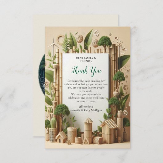 エコフレンドリー園と建物調和 出欠カード (正面/裏面)