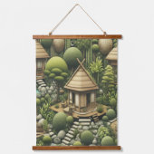 エコフレンドリー園と建物調和 吊り下げ型タペストリー (正面)