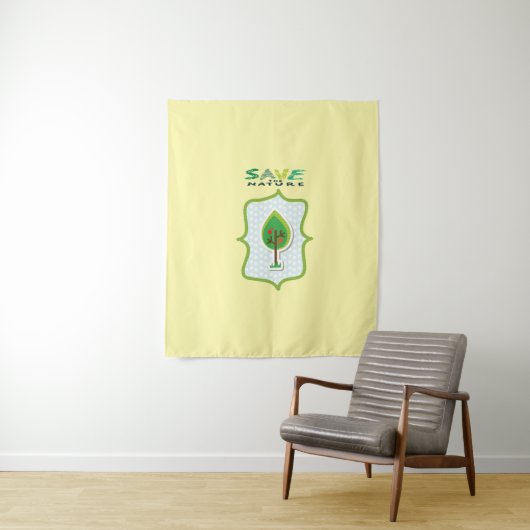 エコフレンドリー常緑デザイン タペストリー (インサイチュ)