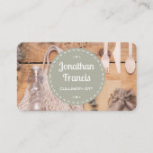 エコフレンドリー料理人 | 料理素朴デザイン 名刺 (正面)