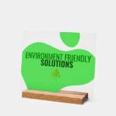 エコフレンドリー標識 アクリルサイン (傾斜)