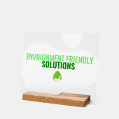 エコフレンドリー標識 アクリルサイン (傾斜)