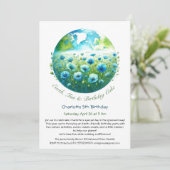 エコフレンドリー誕生日招待状 招待状 (スタンド正面)