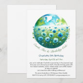 エコフレンドリー誕生日招待状 招待状 (正面/裏面)