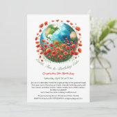 エコフレンドリー誕生日招待状 招待状 (スタンド正面)