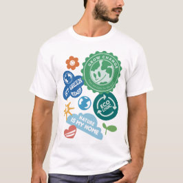エコフレンドリー ステッカー コレクション Tシャツ