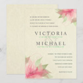 エコフレンドリー フォーマル エクルー 結婚式招待状 招待状 (正面/裏面)