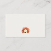 エコホットエアバルーンライオンおむつラッフルベビーシャワー エンクロージャーカード (裏面)