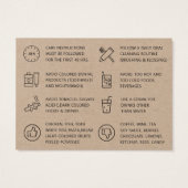 エコモダンクラフト歯のホワイトニングアフターケアカード (裏面)