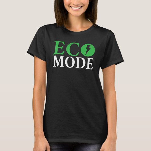 エコモードEV電気自動車 Tシャツ (正面)