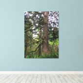 エコラ州パーク、オレゴン、キャノンビーチ キャンバスプリント (インサイチュ (ウッドフロア))