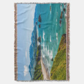 エコラ州パーク、オレゴン。クレセントのパノラマ スローブランケット (正面縦)