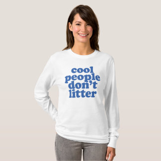 エコロジー意識の美学 ゴミを落とさない Tシャツ