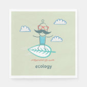 エコロジー教授 スタンダードランチョンナプキン (正面)