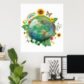 エコロジー：リサイクル- ポスター (ホームオフィス)