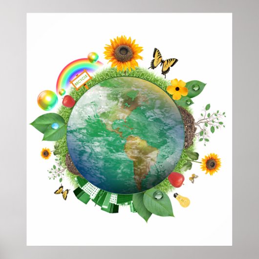 エコロジー：リサイクル- ポスター (正面)