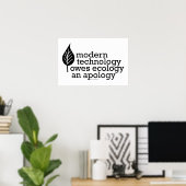 エコロジー/技術引用文 ポスター (ホームオフィス)