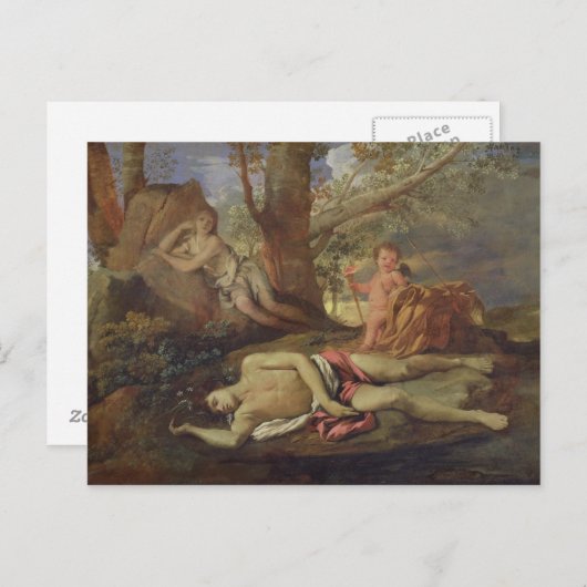 エコーおよびスイセン ポストカード (正面/裏面)