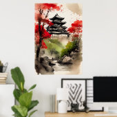 エコーする丘の城 ポスター (ホームオフィス)