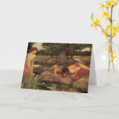 エコーとナルキッ素晴らしセス カード (黄色い花)