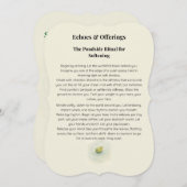 エコーと提供 | 池の側の儀式 (正面/裏面)