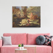 エコーと水仙 キャンバスプリント (インサイチュ (リビング))