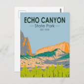 エコーキャニオン州パークネバダヴィンテージ ポストカード (正面/裏面)