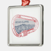 エコークリフスカリフォルニアロック登山カラビナー メタルオーナメント (左)