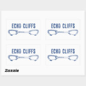 エコークリフスカリフォルニアロック登山クイックドロー 長方形シール (シート)