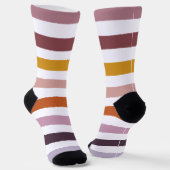 エコーストライプのトレイル地球に優しソックス – ピンク色の色合い ソックス (傾斜あり)