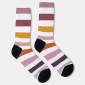 エコーストライプのトレイル地球に優しソックス – ピンク色の色合い ソックス (右)