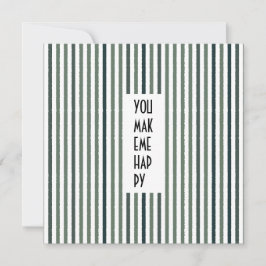 エコートレイルカスタムスの名刺 – グリーンマチャストライプー 招待状