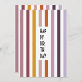 エコートレイルカスタムスの名刺 – ピンクのヒュースストライプズ シーズンカード (正面/裏面)