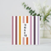 エコートレイルカスタムスの名刺 – ピンクのヒュースストライプズ 招待状 (スタンド正面)