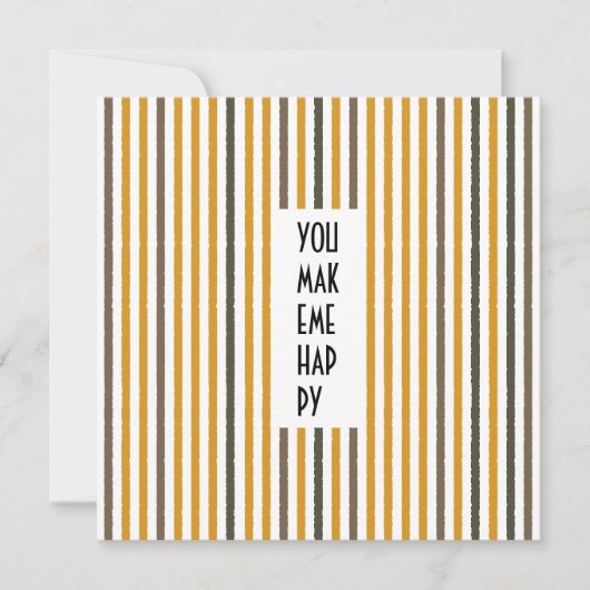 エコートレイルカスタムスの名刺 – マスタードイエローストライプ 招待状 (正面)