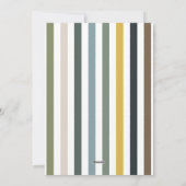 エコートレイルカスタムスの名刺 – 青/緑の色相ストライプ数 シーズンカード (裏面)
