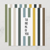 エコートレイルカスタムスの名刺 – 青/緑の色相ストライプ数 招待状 (正面/裏面)