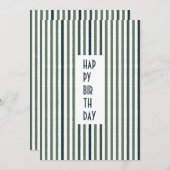 エコートレイルカスタムスの名刺 – Matcha緑ストライプ色 シーズンカード (正面/裏面)