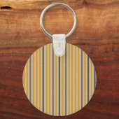 エコートレイルカスタムズメタルキーリング – マスタードイエロー キーホルダー (正面)