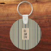 エコートレイルカスタムメタルキーリング – Matcha Green キーホルダー (裏面)