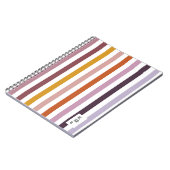 エコートレイルPink Hues ストライプの Journal ノートブック (左側)