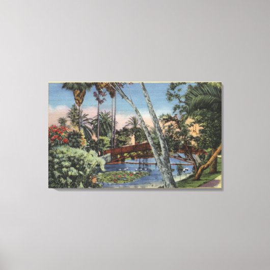 エコーパーク内のシャディリトリート キャンバスプリント (正面)