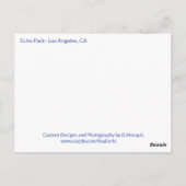 エコーパーク – ロサンゼルス#1 ポストカード (裏面)