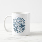 エコーマウンテンコロラドスノーボーディングスノーボーダー コーヒーマグカップ (左)