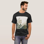 エコーミニマリスト自然アート メンズTシャツ Tシャツ (正面フル)
