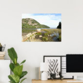 エコーレイクビーチアットアカディア国立公園 ポスター (ホームオフィス)