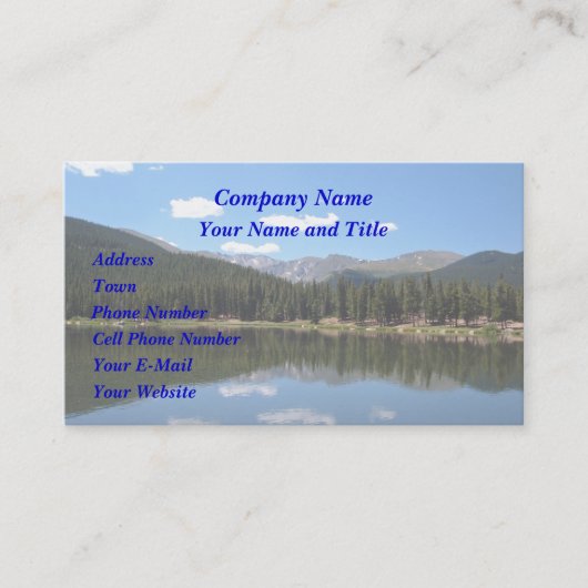 エコーレイクマウントエバンスコロラド 名刺 (正面)