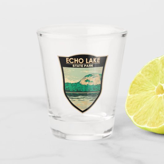 エコーレイク州パークニューハンプシャーヴィンテージ ショットグラス (正面)