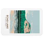 エコーレイク州パークニューハンプシャーヴィンテージ マグネット (横)