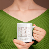 エコー付きオールキャップスモノライン コーヒーマグカップ